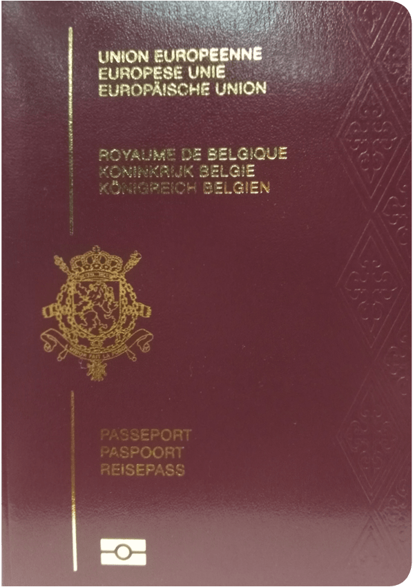 The image of the passport of Belgium