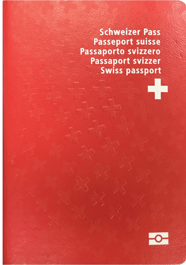 The image of the passport of Switzerland