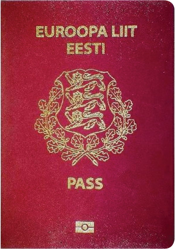 The image of the passport of Estonia