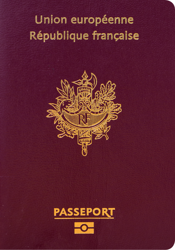 The image of the passport of France