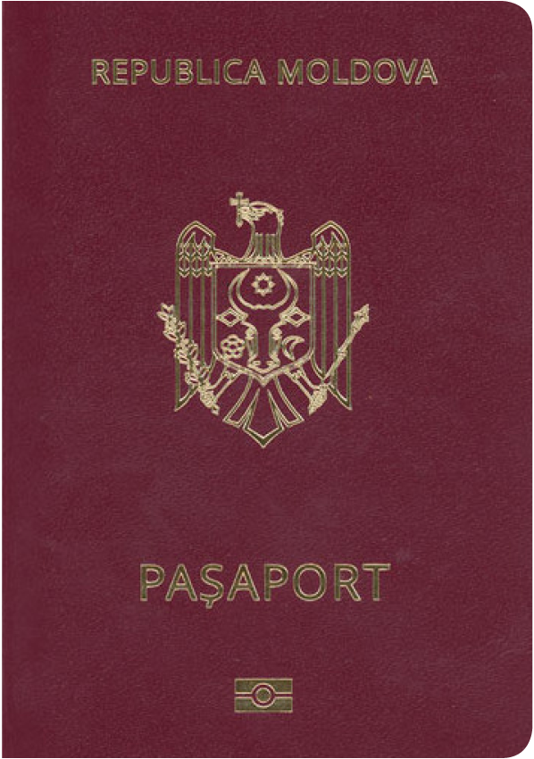 The image of the passport of Moldova