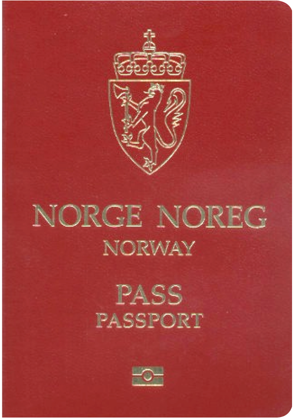 The image of the passport of Norway