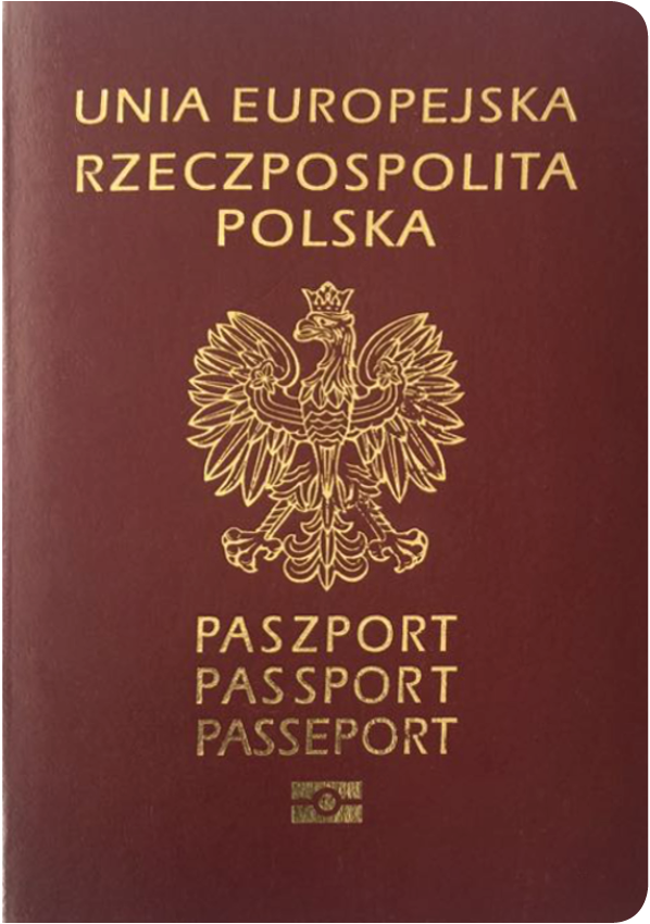 The image of the passport of Poland