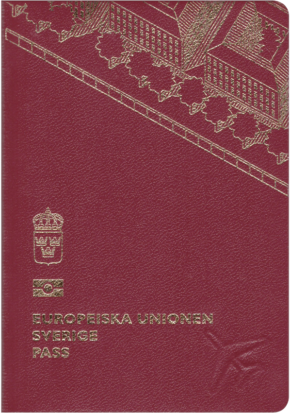 The image of the passport of Sweden