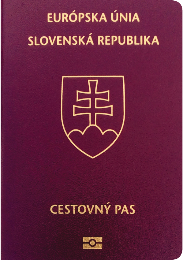 The image of the passport of Slovakia