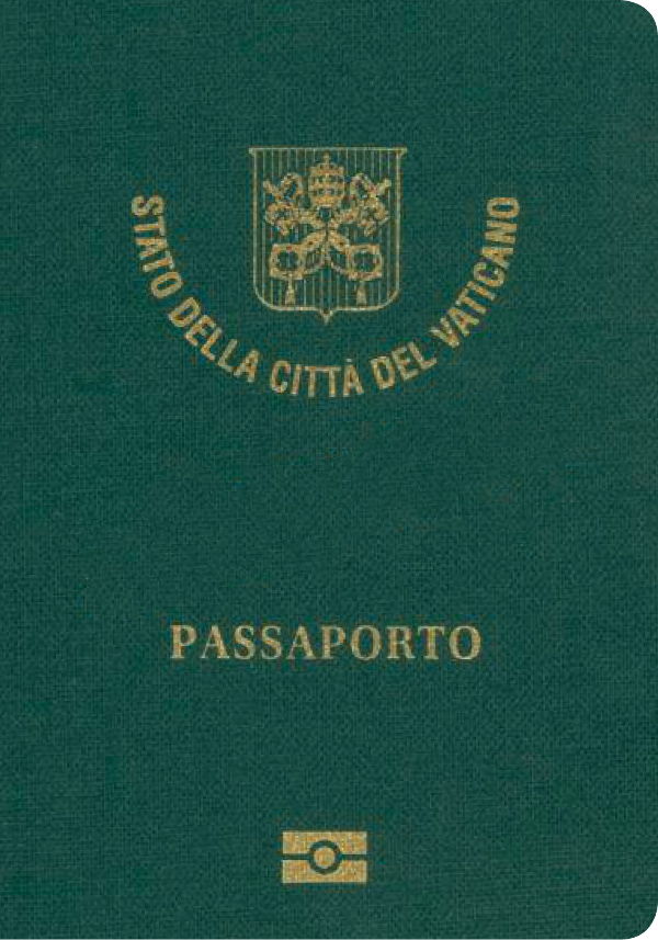 The image of the passport of Vatican City