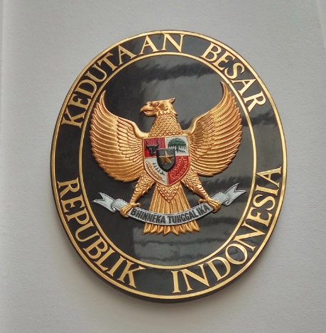 Indonesia embassy Plaque