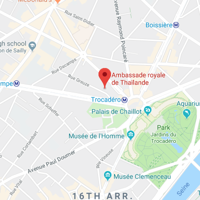 Location of embassy