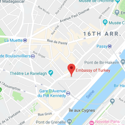 Location of embassy