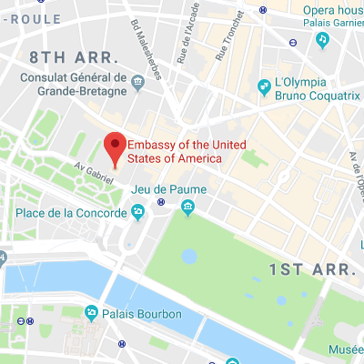 Location of embassy