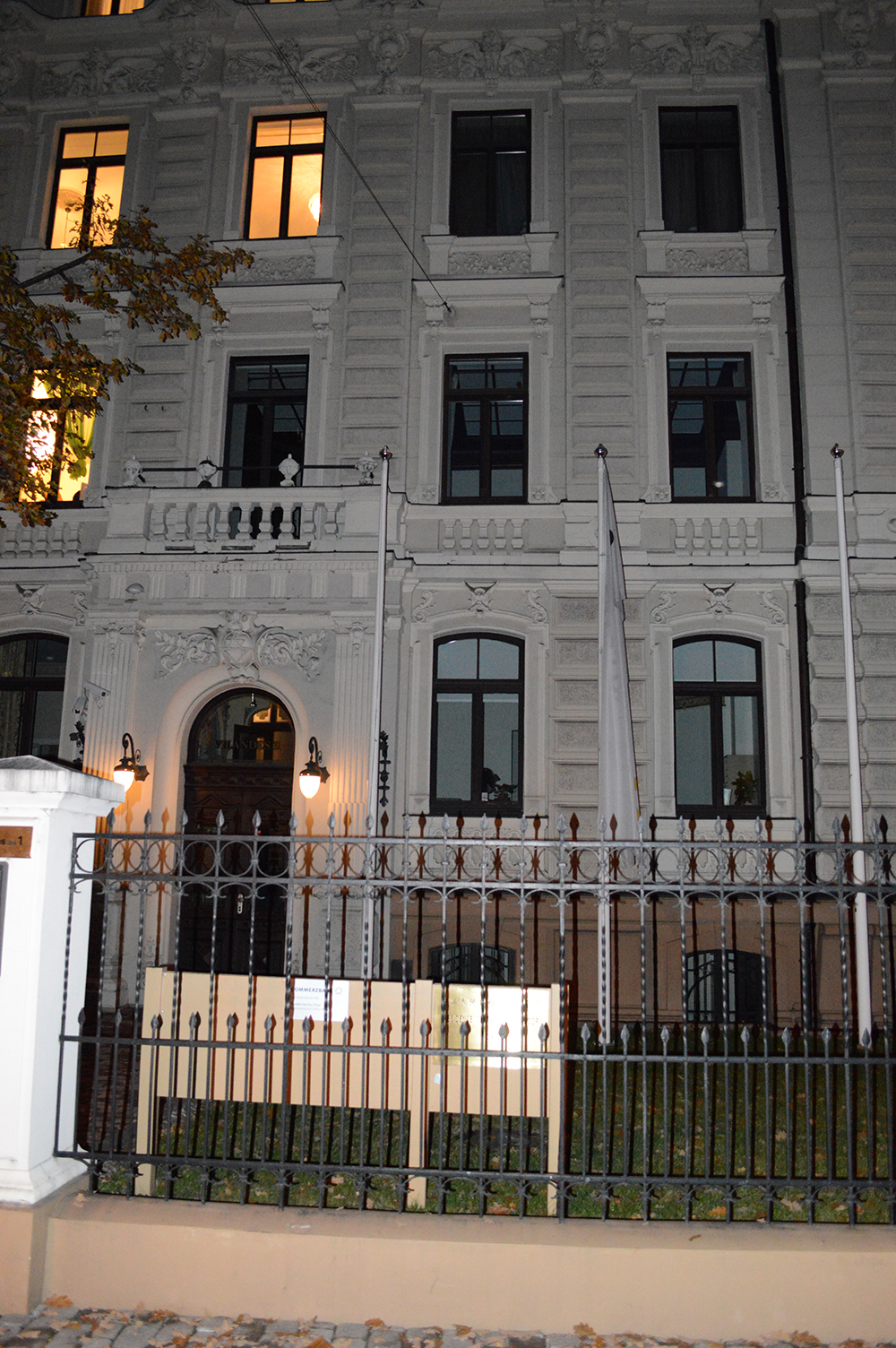 China embassy Building with yard