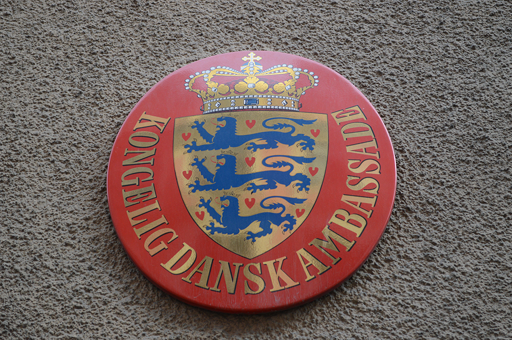 Denmark embassy coat of arms