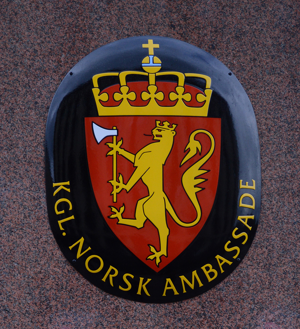 Norway embassy Coat of arms