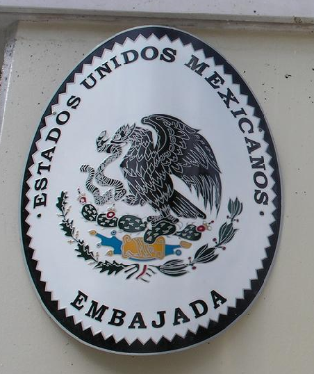 Mexico embassy plaque