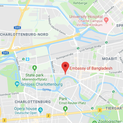 Location of embassy